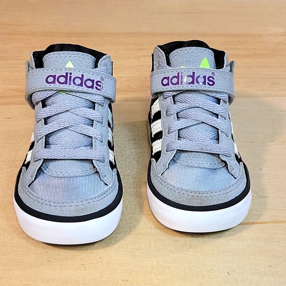 Adidas Originals Hardcourt Kids Toddler High Top Shoes - Picture 3 of 8